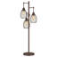 Lampe sur pied industrielle avec cage en forme de larme et 3 ampoules DEL incluses-1416114647