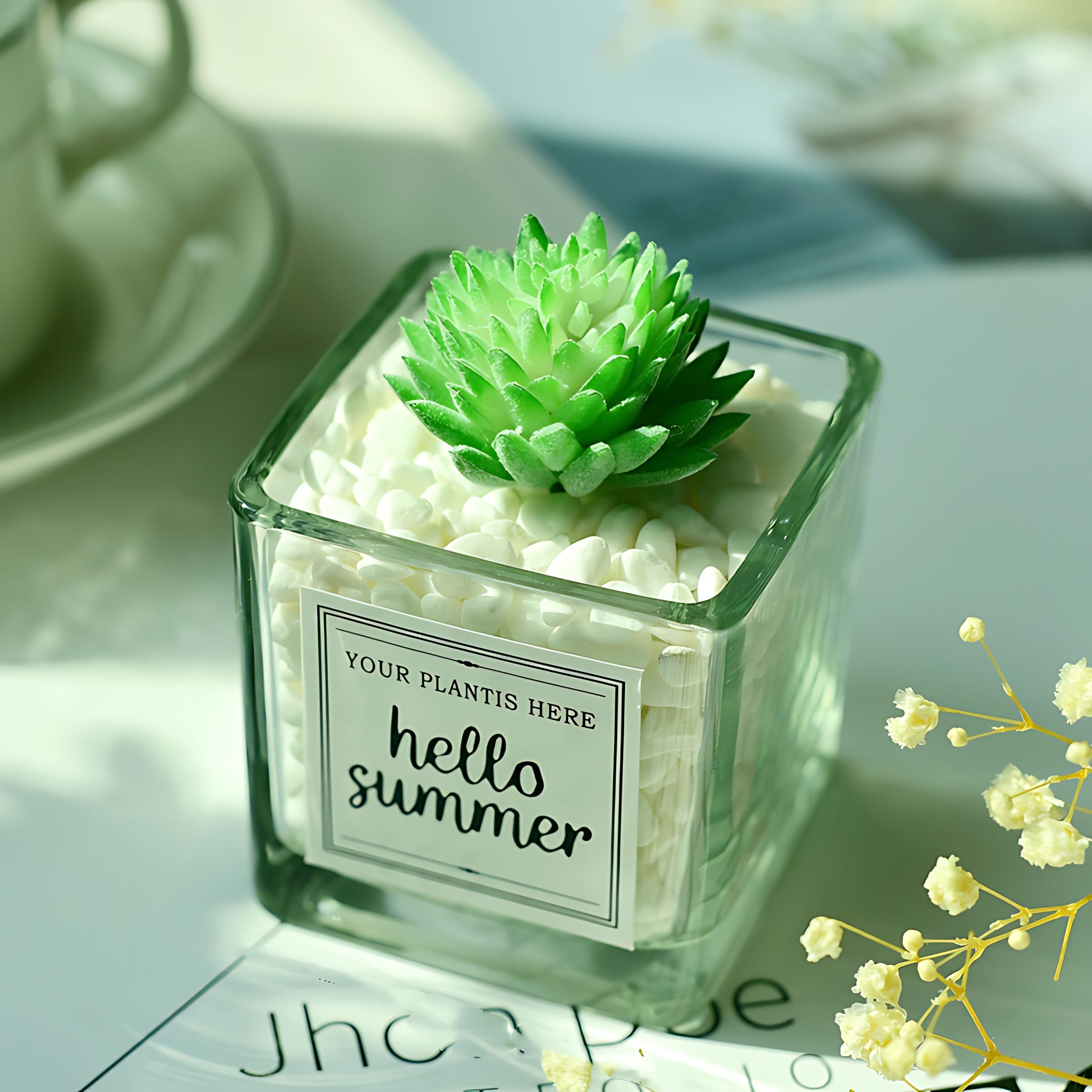 Primrue Nordic Simulation Green Plant Cactus Succulent Artificial Flower Decoration Ornament Living Room Decoration Office Desktop Small Potted Plant - Wayfair Canada