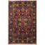 Elegant Wool Oriental Area Rug in Red/Charcoal-62384930