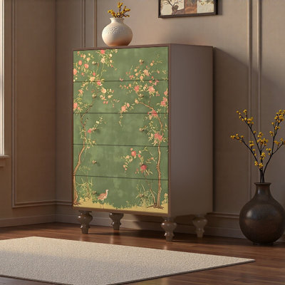 Armoire de rangement 5 tiroirs French Vintage