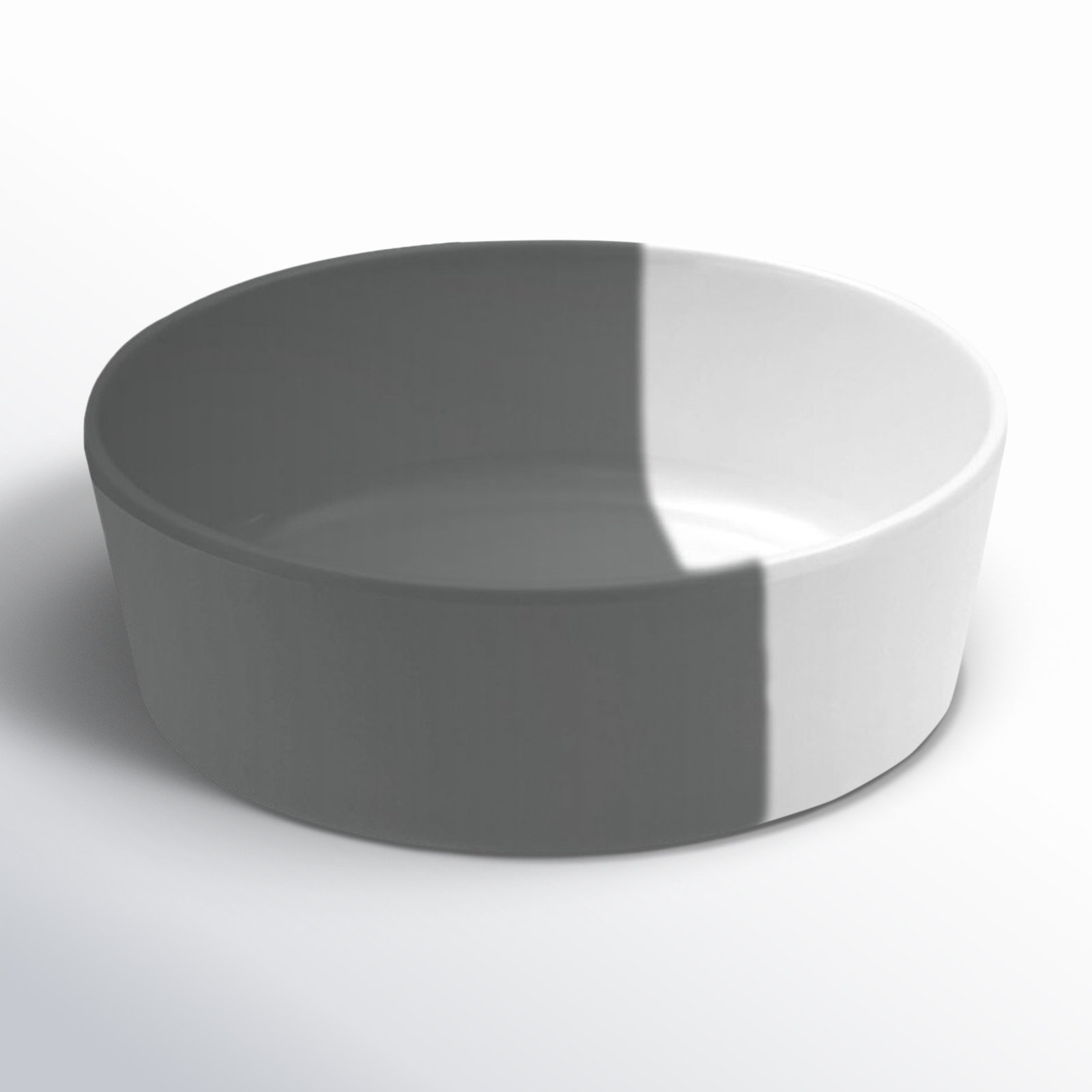 Maxen Anti-Skid Pet Bowl, Gray, Small (1.5 cups / 12 fluid oz), 1.7