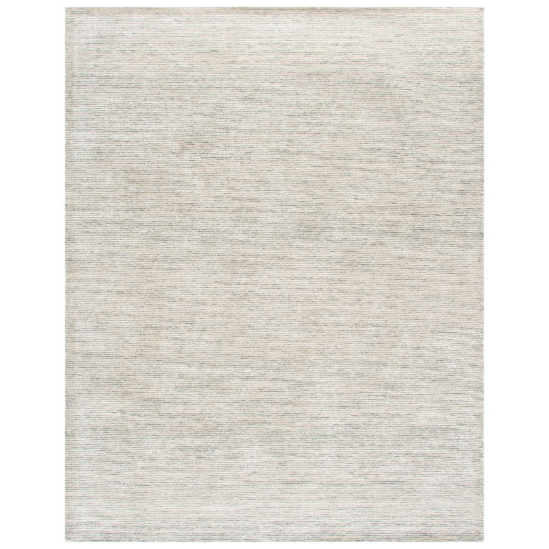 Soho Hand Tufted Viscose;Wool;Cotton Solid Color Indoor Rug, Rectangle 8' x 10'