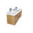 Mitul 58.75'' Double Bathroom Vanity with Acrylic Top-12169836