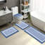 Ensemble de 4 tapis de bain en microfibre absorbante douce avec envers antidérapant (ensemble de 4)-1761367438