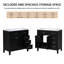 Meuble-lavabo simple avec plateau en céramique 35,98 po Raynier-2027589781-2027589782