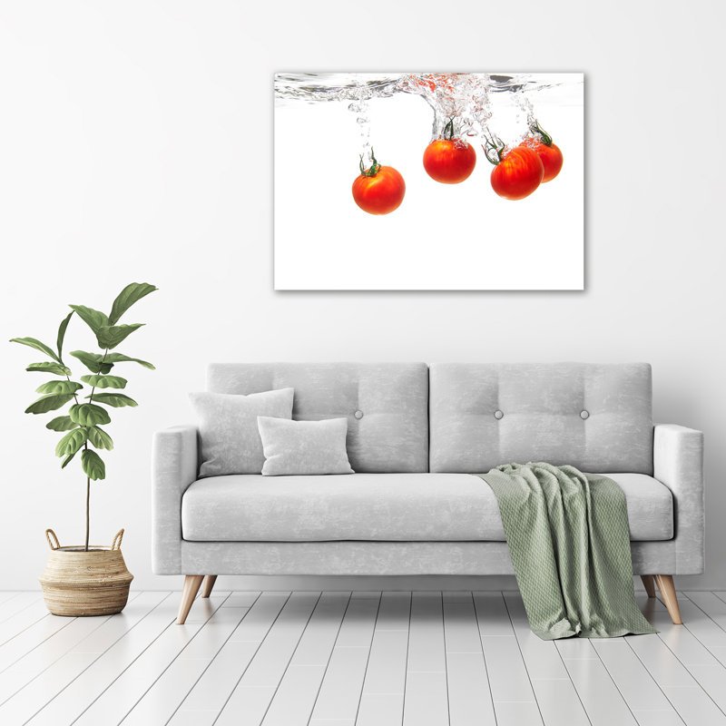 Tomatoes Under Water - Wrapped Canvas Print
