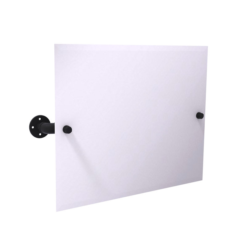Miroir de salle de bain Bayer, Noir mat, 26 po x 24,5 po