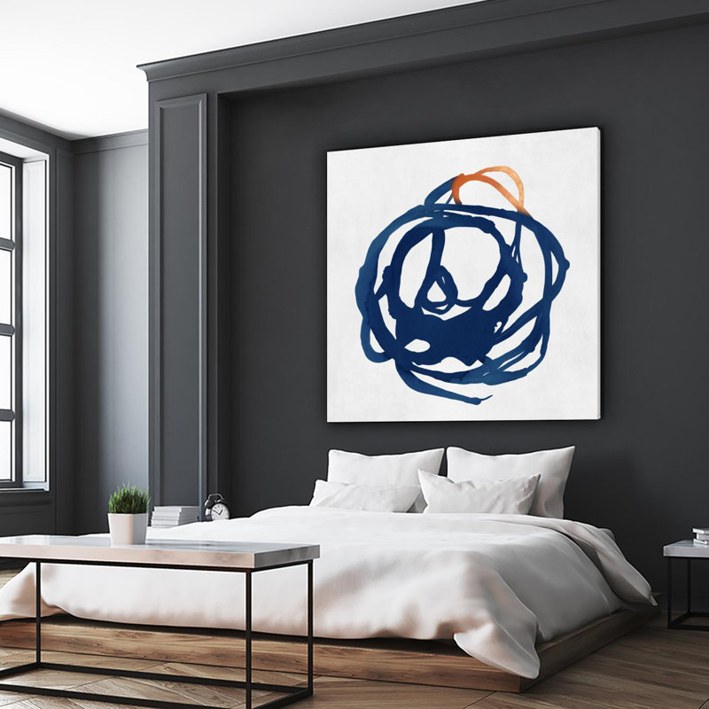 «Luminous Orange I», reproduction d'art sur toile géante 54 po x 54 po, H 84 po x l 84 po x P 1,5 po