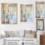 Or et bleu, arbres au trésor, paysage II - art mural arbres-1564810297-1564810279
