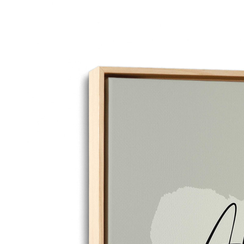Abide in Me par Lux + Me Designs, reproduction d'art, L 12 po x H 16 po, Tanné, Toile avec cadre