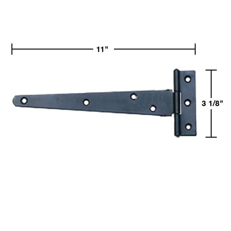 Charnières de porte à sangle H 2,75 po x l 0,6 po