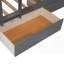 Lit superposé de taille Huybert avec mezzanine attachée et deux tiroirs - peu encombrant Durable-541162461