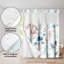  Rideau de douche 72X75 Hookless - 100% polyester