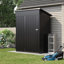 5 ft. W x 3 ft. D Metal Garden Shed Storage Shed with Sloping Roof, Lockable Door & Ventilation-128734260