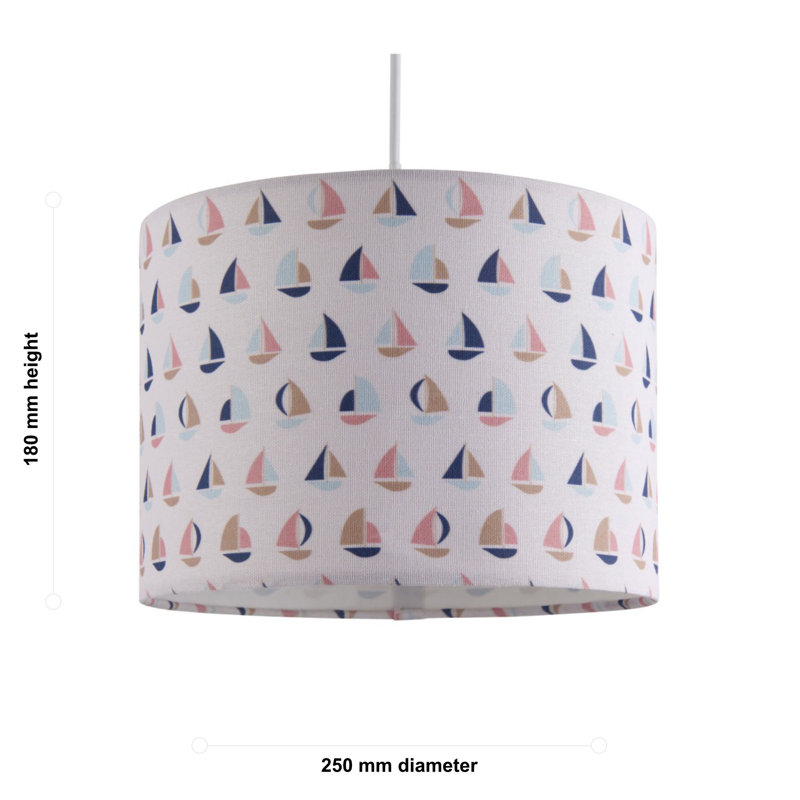 18 cm H Drum Fabric Lamp Shade