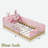 Upholstered Platform Bed With Animal-shaped Pillows And Storage Bags-11399902