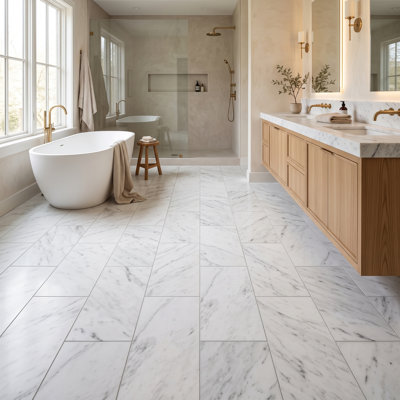Marbre Alba 12x24 Blanc