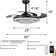 42" Dayrin 4- Blade LED Smart Bluetooth Crystal Celling Fan with Remote Control Included