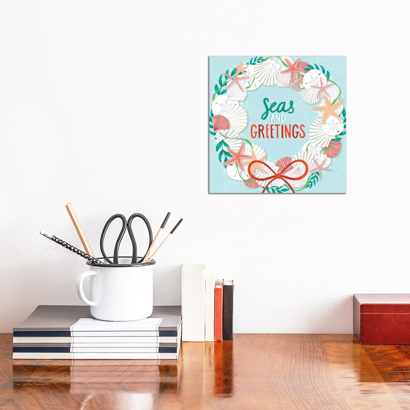 Seas & Greetings III by Arrolynn Weiderhold - Wrapped Canvas Print