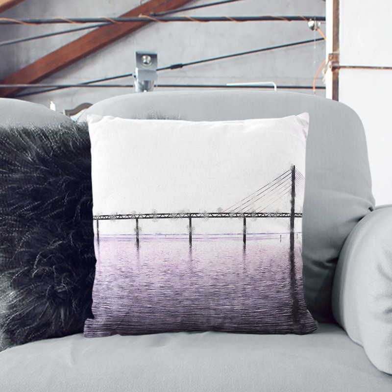 Square Throw Cushion, 55cm H x 55cm W x 20cm D, Stone