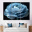 Mono, bleu, noir, renoncules congelés, reproduction d'art mural-107195822-107195817