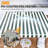 13x10FT Manual Retractable Awning, Full Opening Hand Crank Patio Canopy, Green & White Striped-125374560