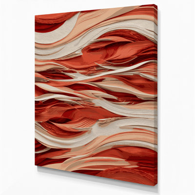 Abstract Landscape 19 Beige Canvas Wall Art