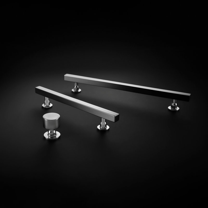 Dante Bar Pull, Polished Chrome, 3 3/4"
