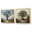 Baobab Tree Landscape - ensemble de 2 collages carrés Baobab-663350574-663350572