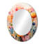 Pozzi corail fantaisiste botanique sauvage II - miroir mural botanique, miroir décoratif corail, art imprimé en métal-963962353-963962352