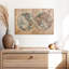«Vintage Map Hemisphere Map», reproduction sur toile-92519002