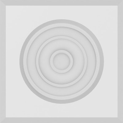 Standard Sedgwick Bullseye Rosette with Beveled Edge