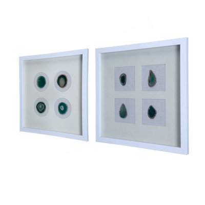 Boîte murale décorative 15,57 po x 1,2 po x 15,7 po S / 2