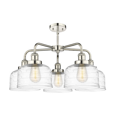 Bejtullah 5 - Light Glass Dimmable Bell Chandelier