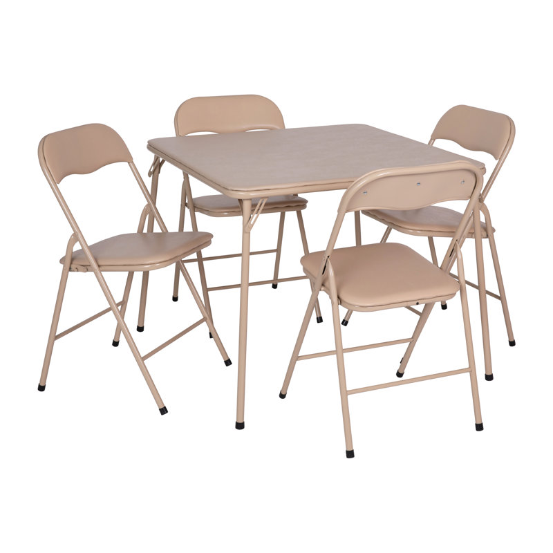 Ensemble 5 pièces de table et chaises Monroe, Brun