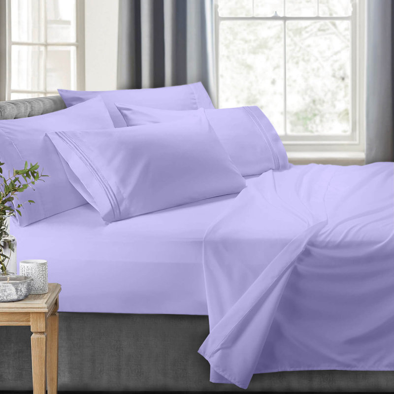 RV/Short Queen Microfiber Sheet Set, Lavender