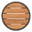 Méridienne: méridienne avec corde grise, table d'appoint tissée réglable et compacte, corde extérieure confortable pour plus de confort