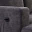 Jusino 89'' Chenille Square Arm Sofa With USB Charging Ports & Cup Holders-1051365932