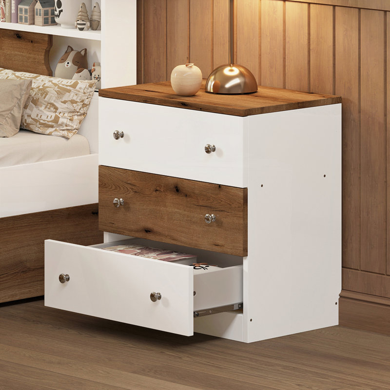 Table d'appoint en bois avec rangement