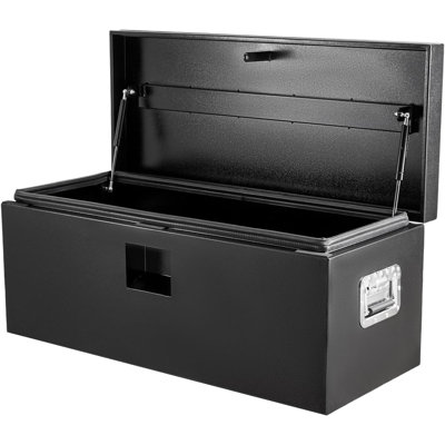 Boîte à outils 15x15x24 en acier robuste pour camion, boîte de rangement verrouillable et résistante aux intempéries pour remorque