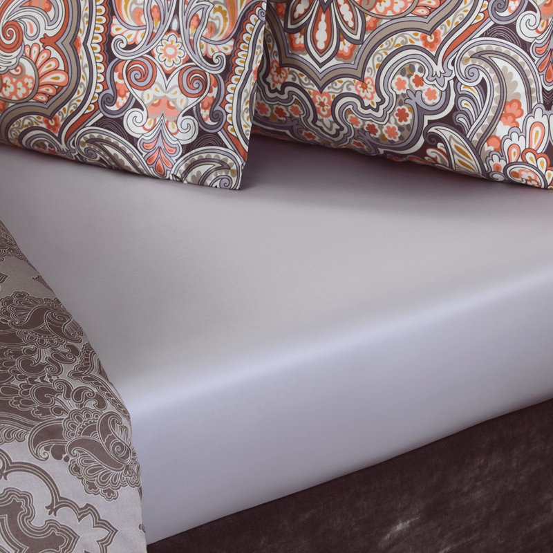Marrakech 100% Cotton Damask Flat Sheet