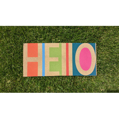 Tapis antidérapant Azamat Hello Flocked Soir