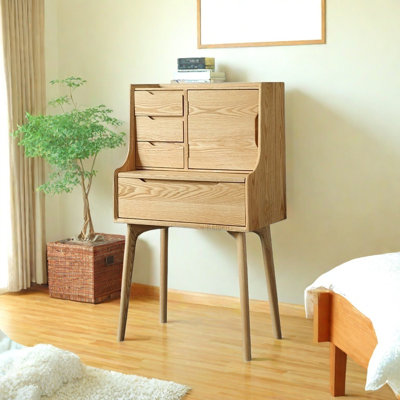 Coiffeuse en bois massif rétro