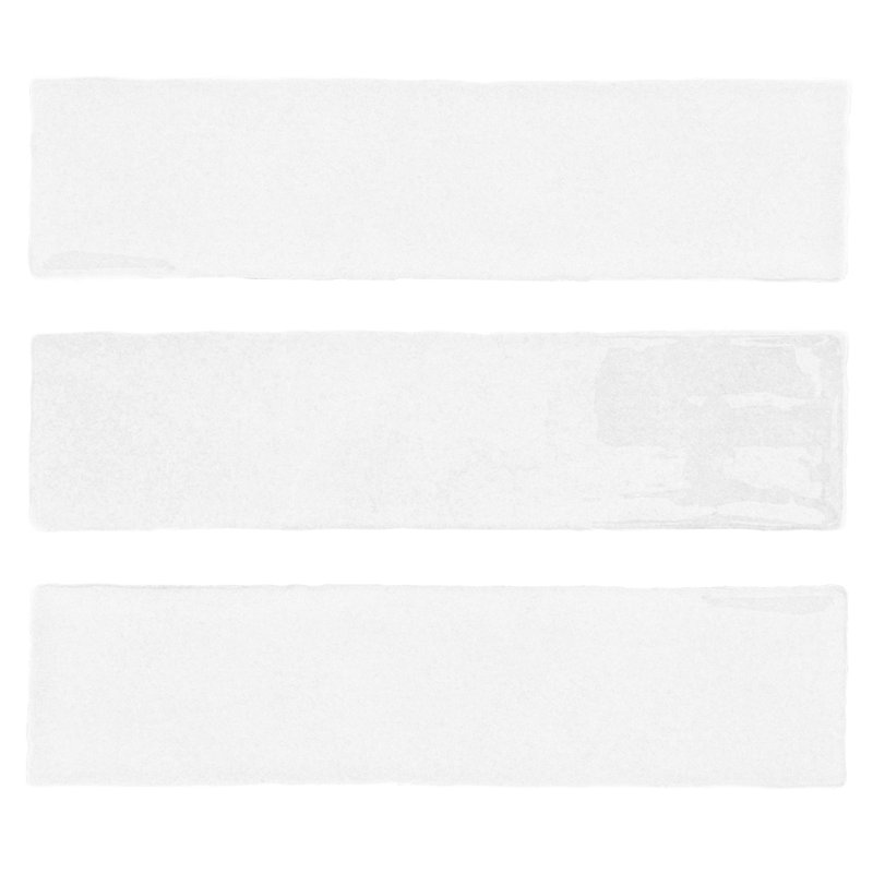 Carreau de céramique pour mur et plancher 3 po x 12 po Fes, Blanc