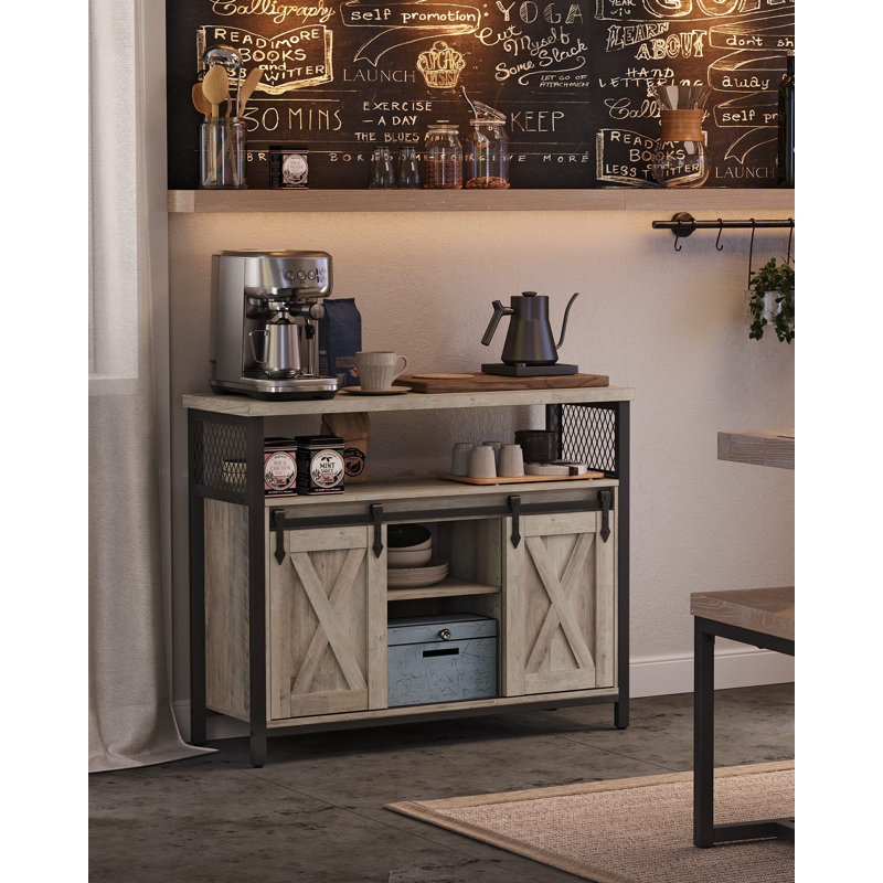 Annemarie 100cm Sideboard with 2 Sliding Barn Doors