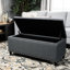 Élément de rangement en tissu gris anthracite - 42,69 po Profondeur x 17,82 po, hauteur du porche: 27,12 lb
