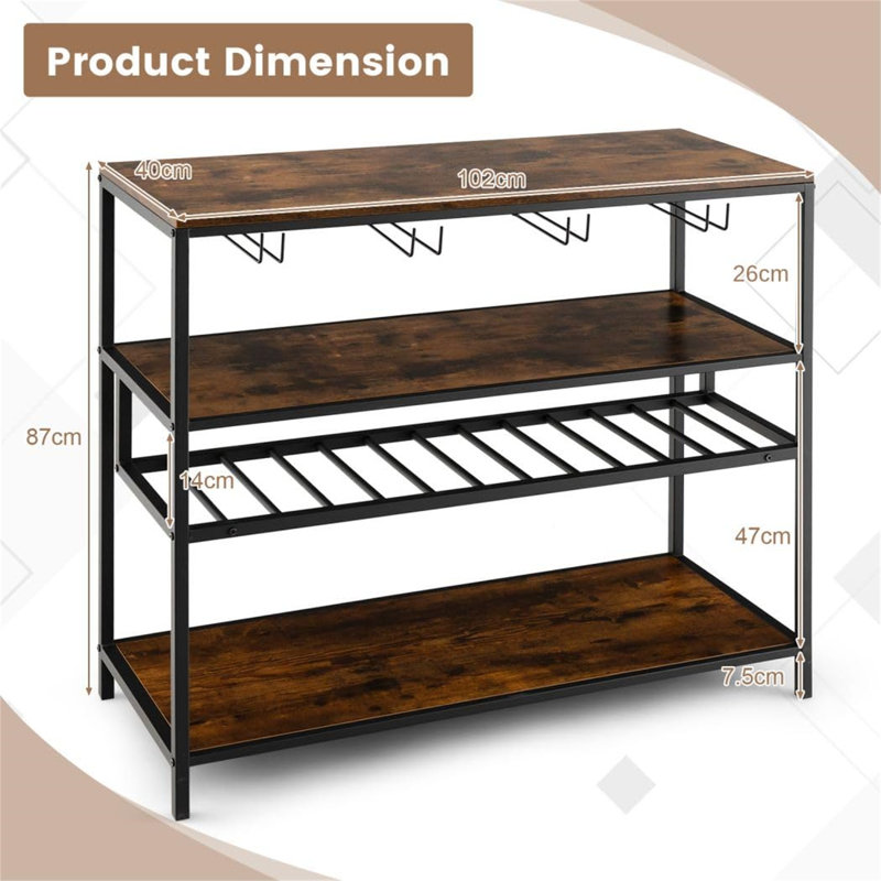 Arene Wine Bottle & Glass Rack