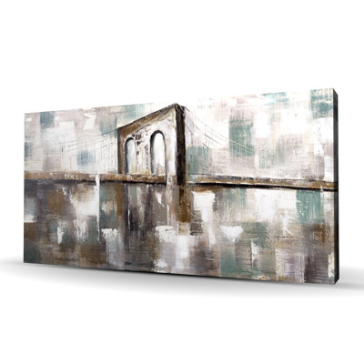 Peinture abstraite, pont repéré