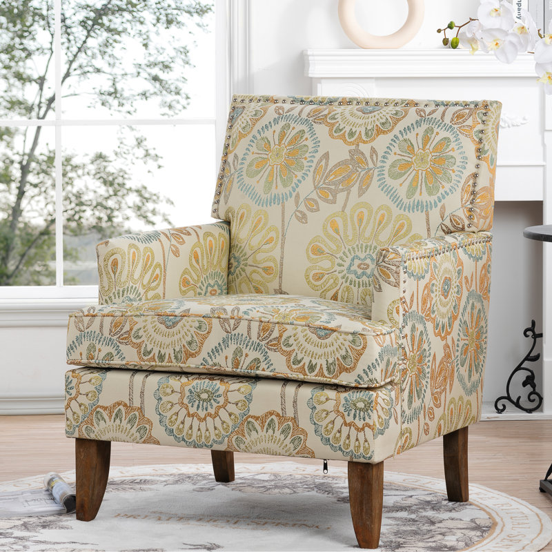 Choix de sièges confortables: hauteur de siège de 18,5 po, chaises d'appoint merveilleuses et confortables, revêtement en tissu beige et jaune, mousse de rembourrage en éponge haute densité, conception à câblage lisse, bouleau