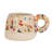 Handmade Stoneware Mug In Rolled Speckled Finish